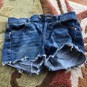 Blue jean shorts